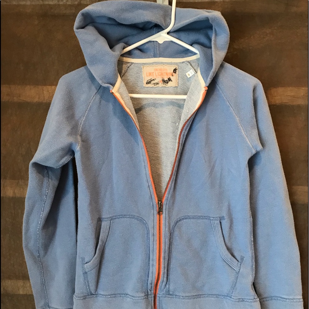 Boys crew cuts blue zip up sweatshirt